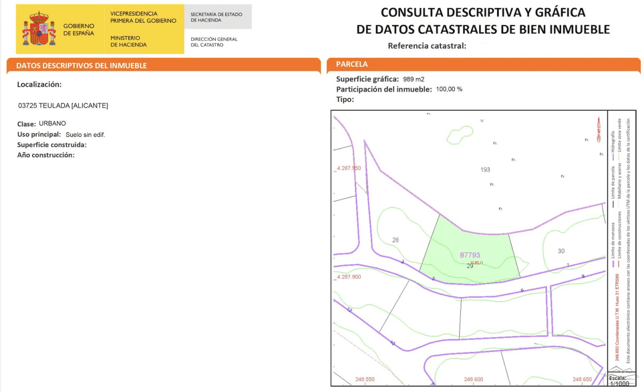 Städtisches Grundstück zu verkaufen in Moraira mit Panoramablick.