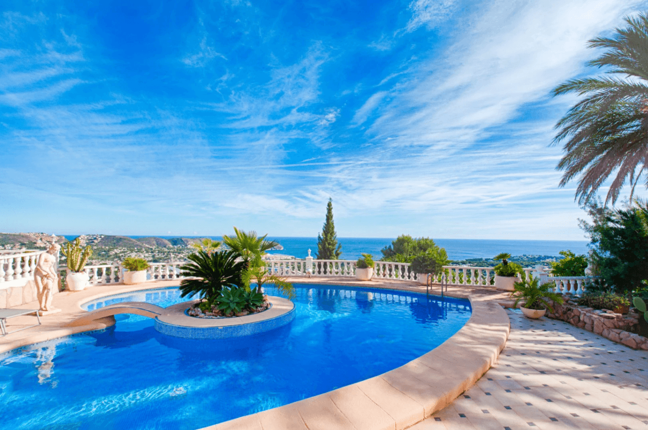C’est probablement l’une des plus belles vues sur la mer de Moraira.