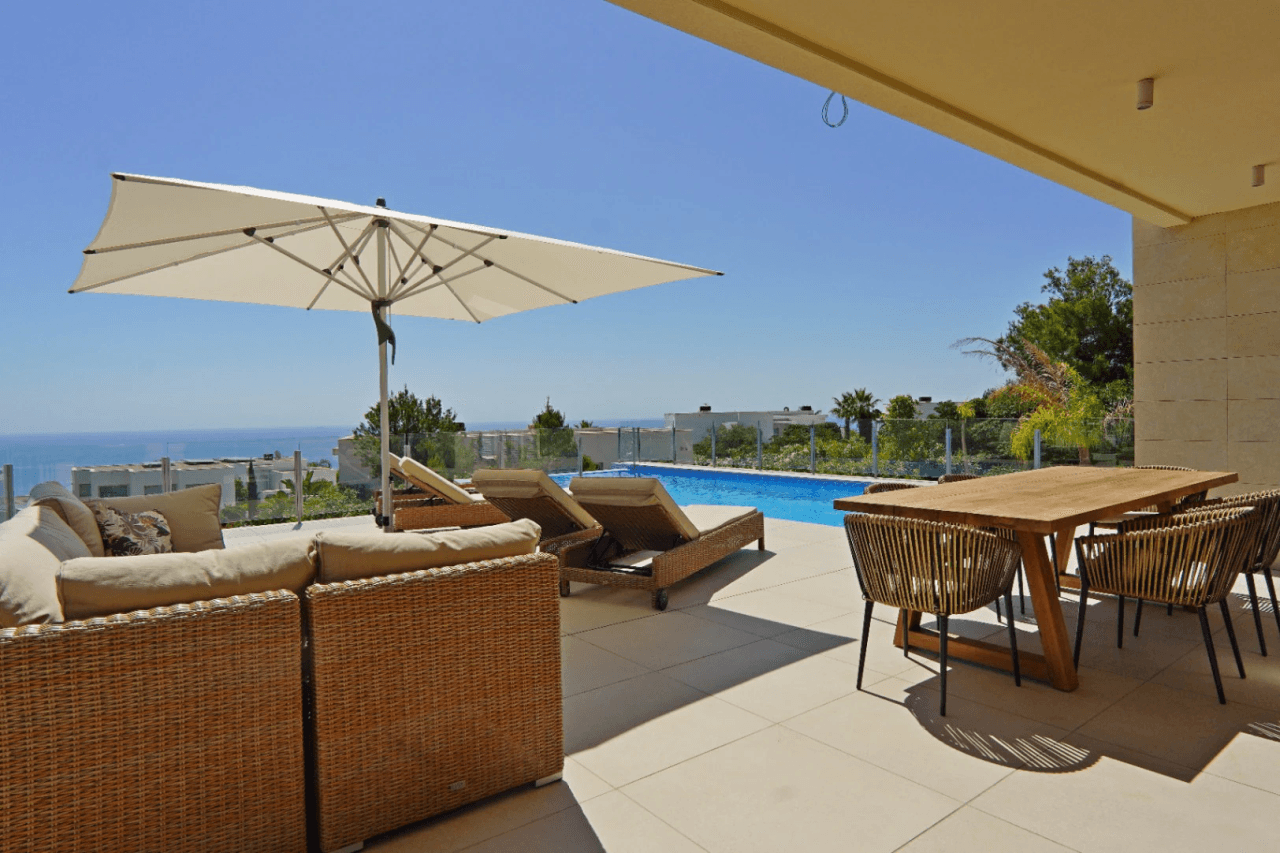 Villa moderne Cumbre del Sol avec vue sur la mer