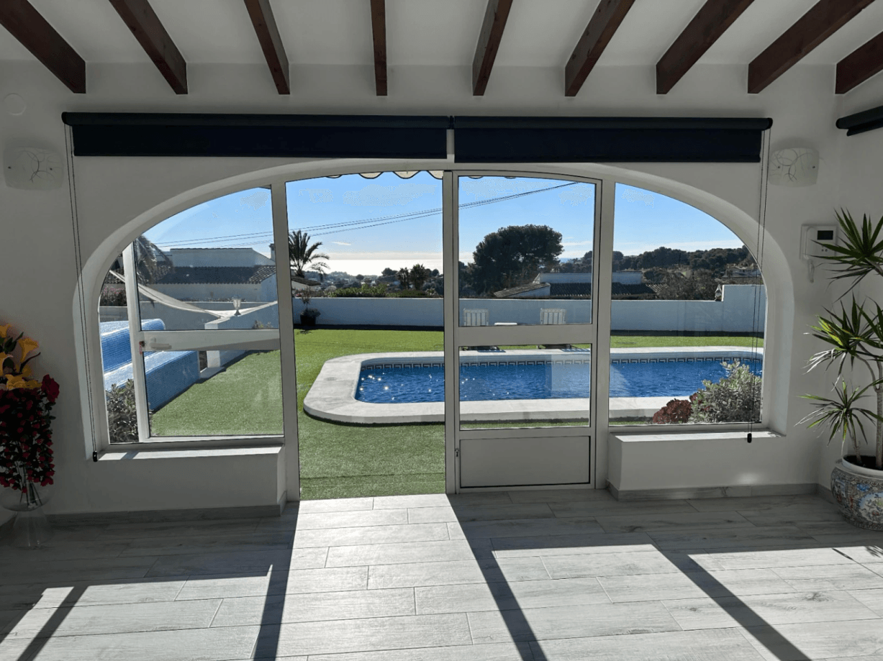 Villa de plain-pied avec vue sur la mer à vendre à Moraira