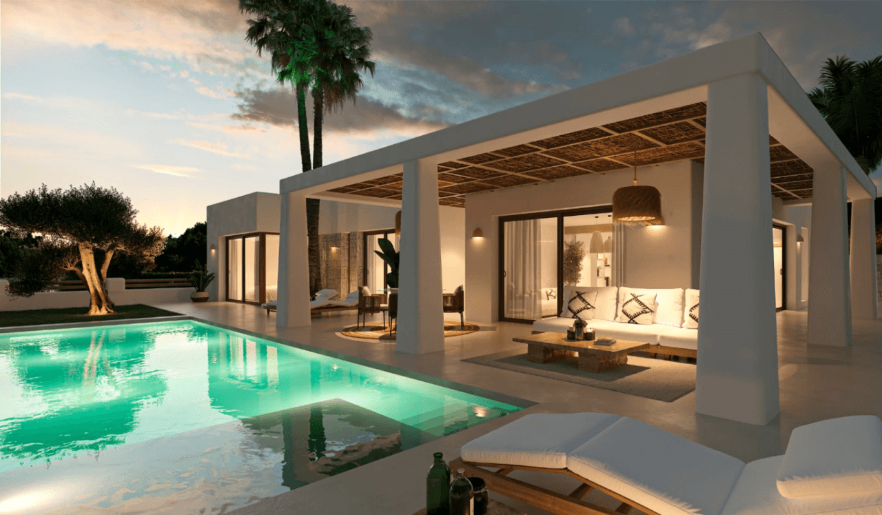 Villa de style ibicenco à vendre à Las Lomas del Rey Jávea, Costa Blanca