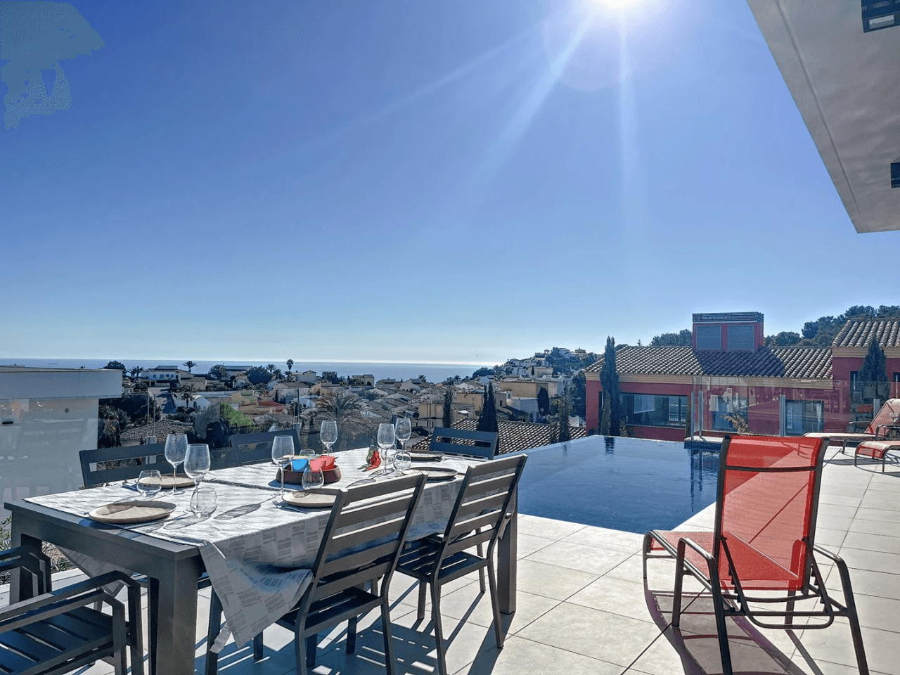 Villa moderna con vistas al mar y piscina privada