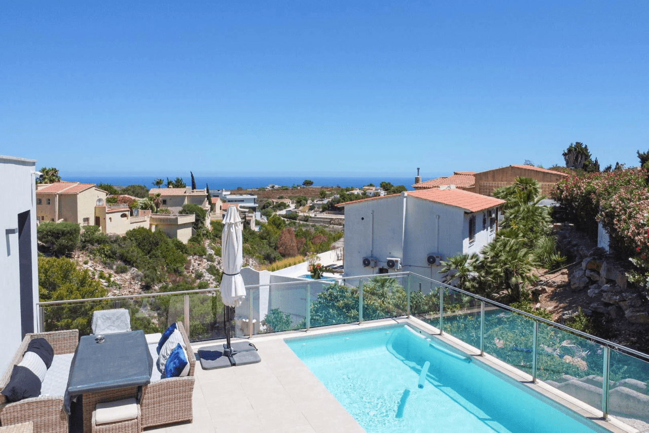 Cumbre del Sol Villa moderna con vistas al mar