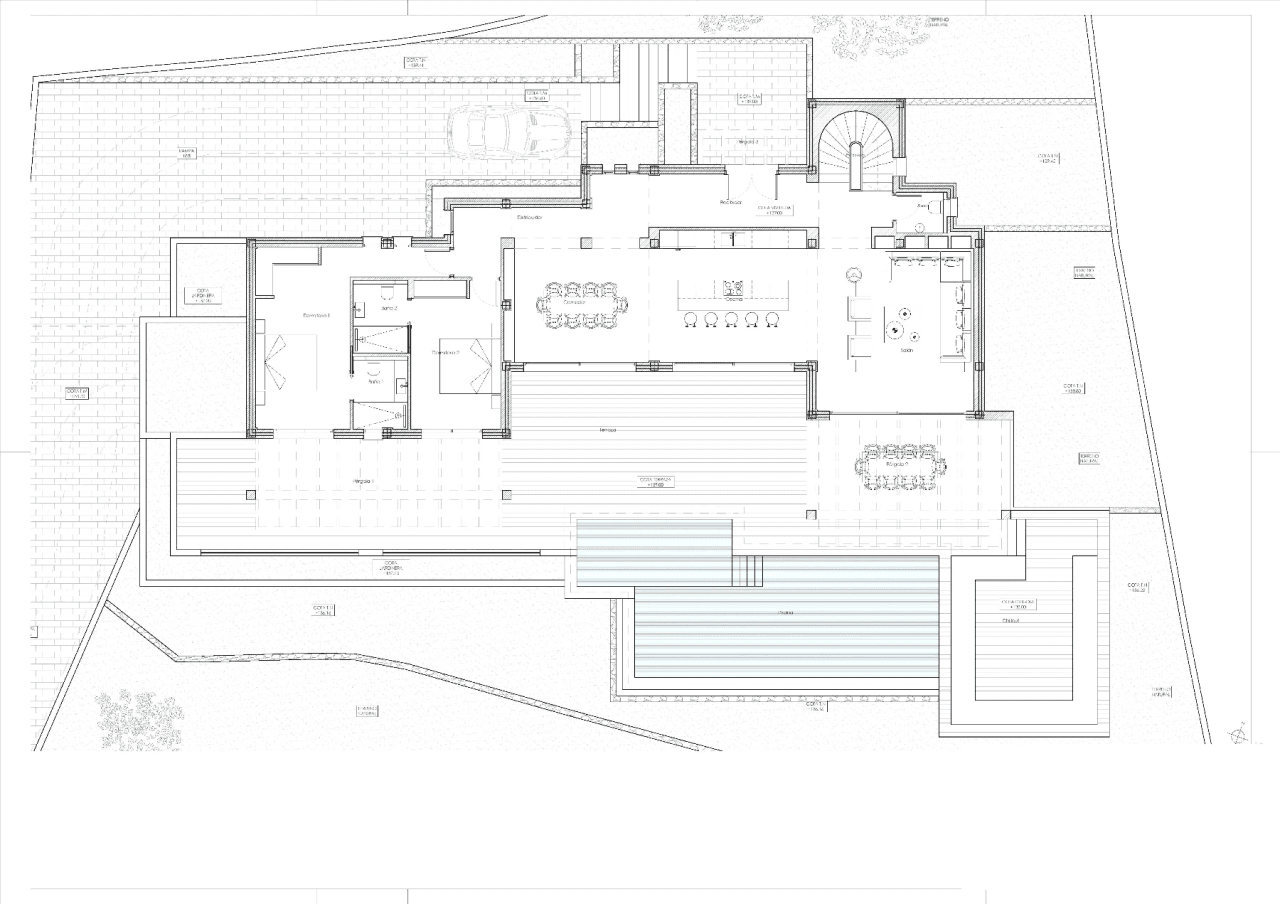 Exclusive Ibiza-style new build villa in Benissa with panoramic views and luxury amenities.