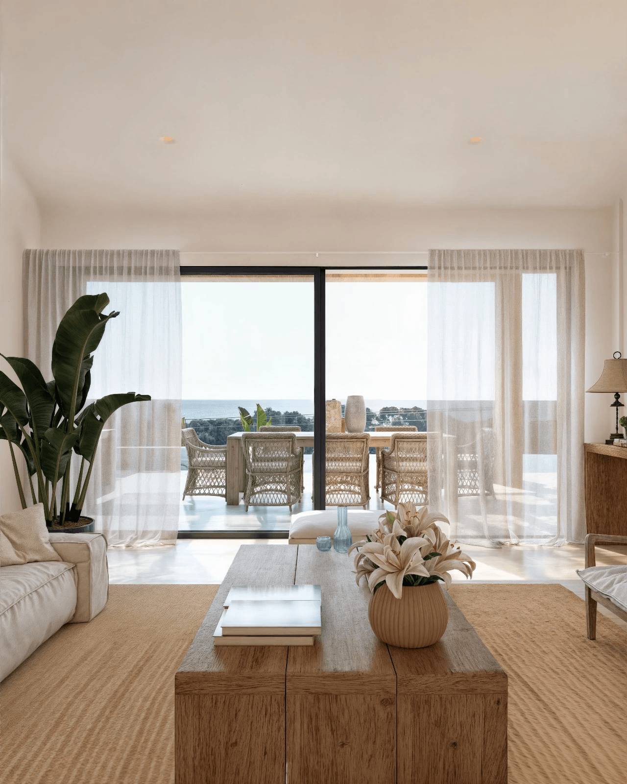 Exclusive Ibiza-style new build villa in Benissa with panoramic views and luxury amenities.