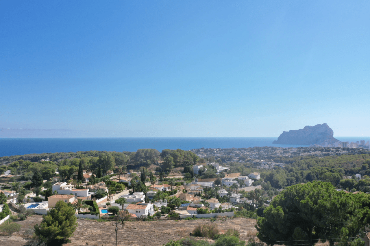 Exclusive Ibiza-style new build villa in Benissa with panoramic views and luxury amenities.