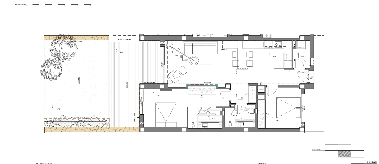 Cumbre del Sol apartamento moderno con jardín privado