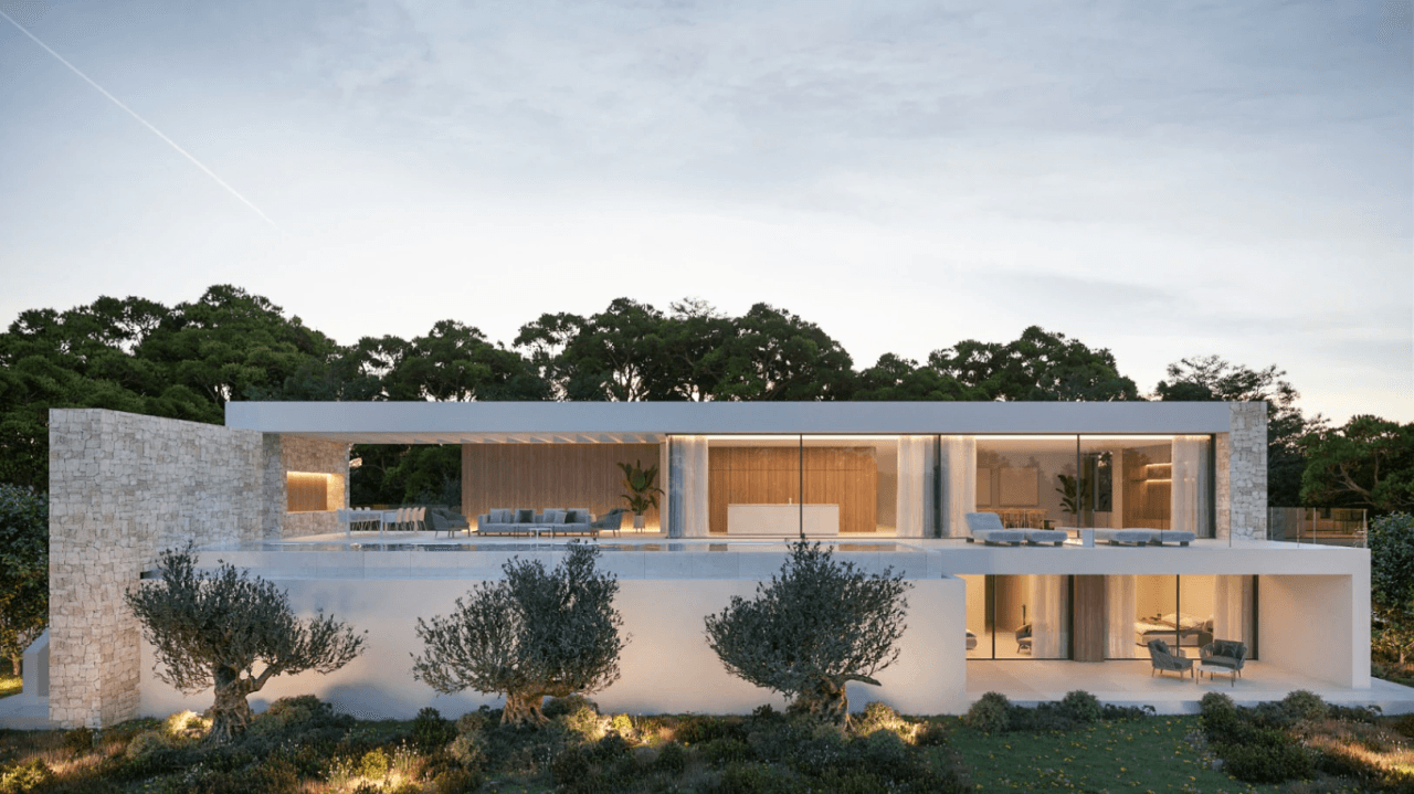 Villa de lujo moderna en construcción con vistas al mar en Moraira | Moravit