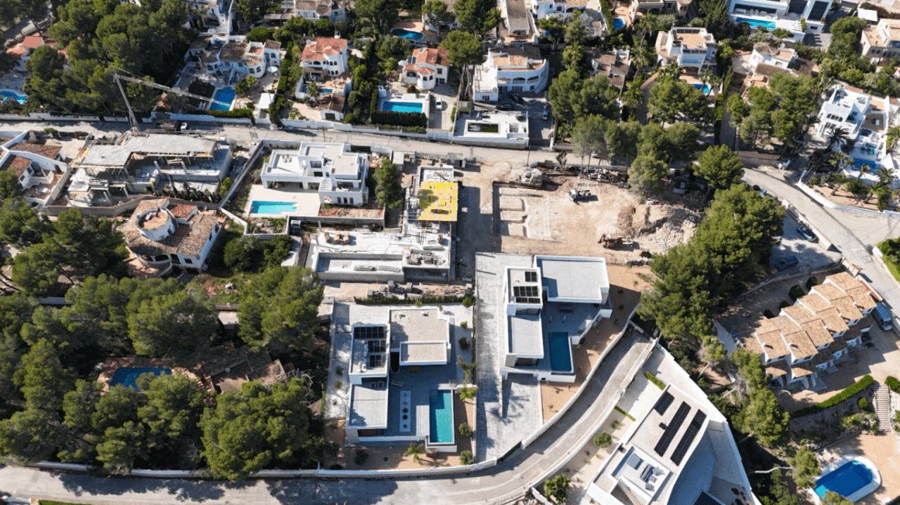 Villa de lujo moderna en construcción con vistas al mar en Moraira | Moravit