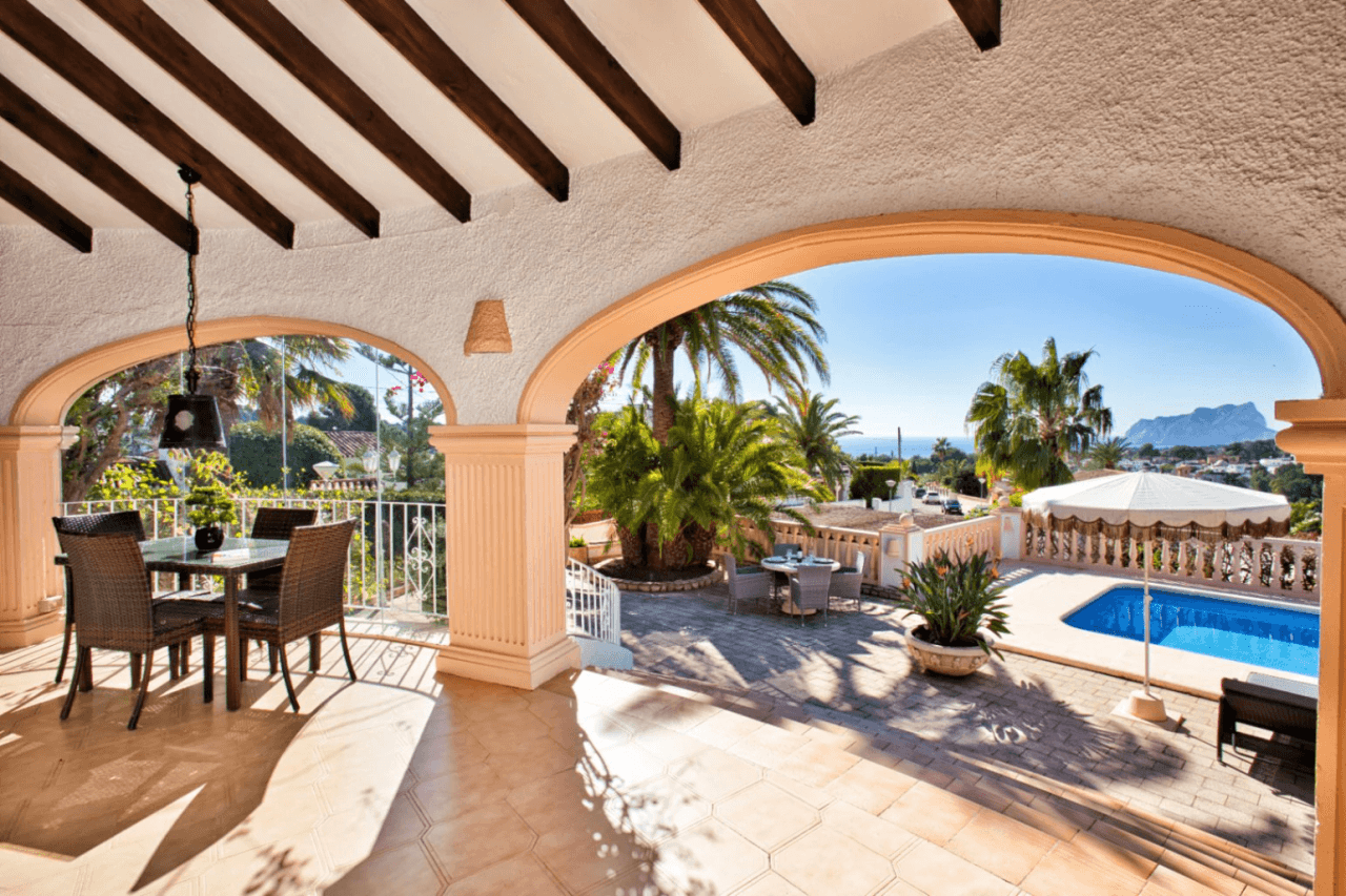 Traditionelle Meerblick Villa in Benissa zu verkaufen