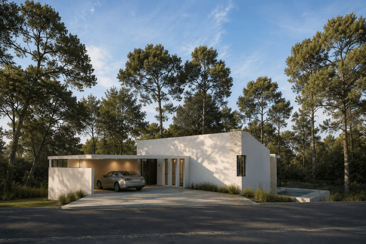 Villa NARA - Project with building permit ready to construct in Moraira - Within walking distance of the village - 1500m2 plot