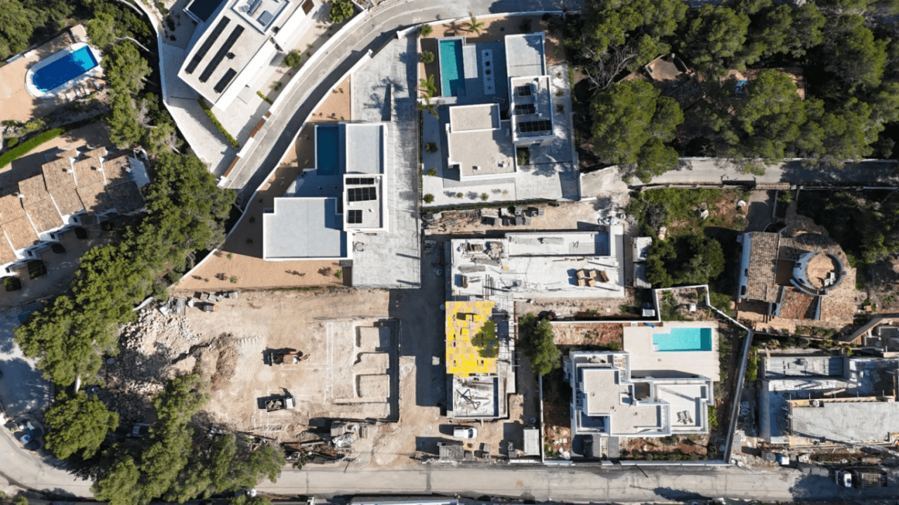 Modern luxury villa under construction with sea views in Moraira | Moravit
