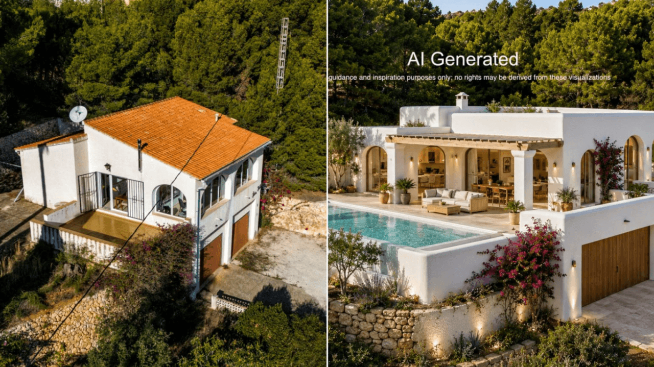 Meerblick Villa und extra Grundstück in Calpe zu verkaufen