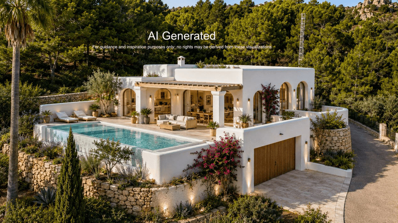 Meerblick Villa und extra Grundstück in Calpe zu verkaufen