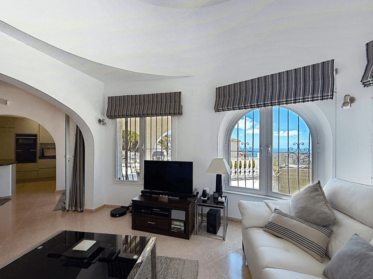 Independent villa with sea views and heated pool Kalmias Cumbre del Sol Costa Blanca North