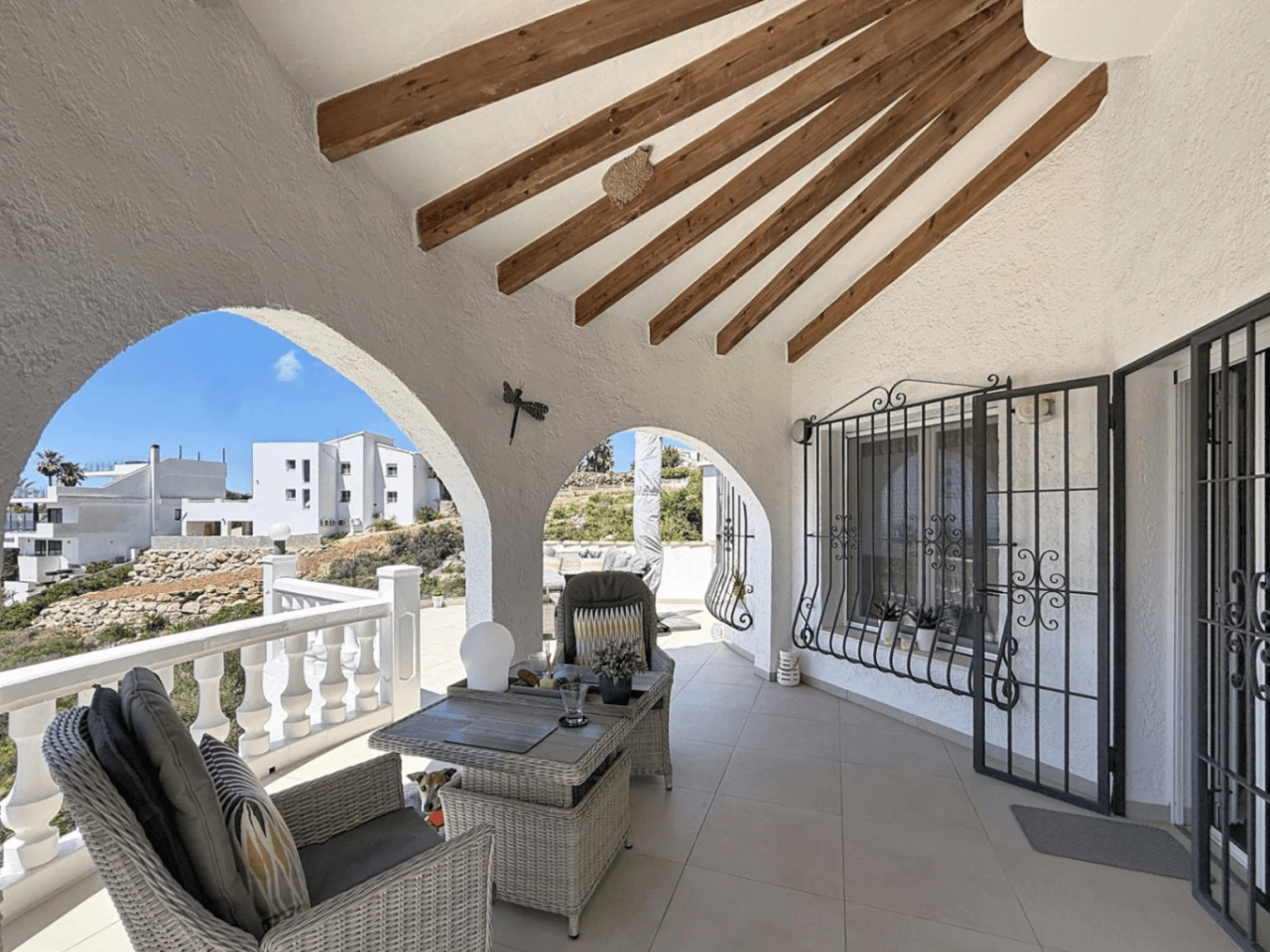 Independent villa with sea views and heated pool Kalmias Cumbre del Sol Costa Blanca North