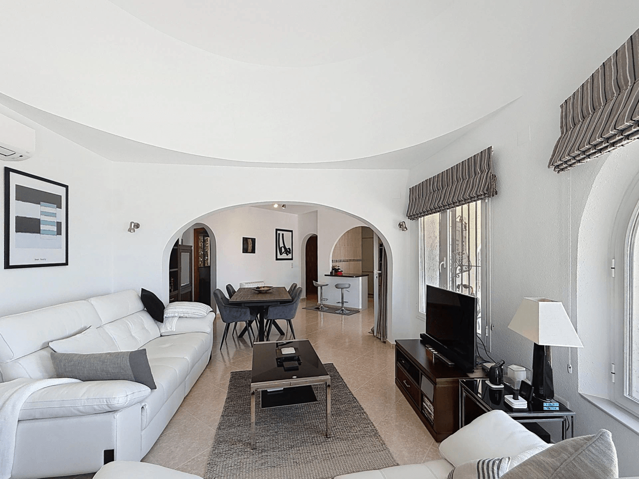 Independent villa with sea views and heated pool Kalmias Cumbre del Sol Costa Blanca North