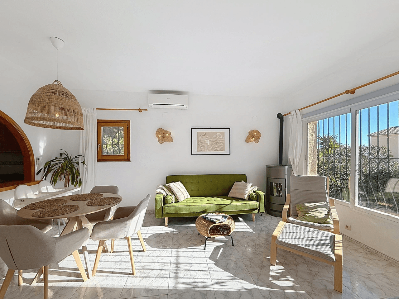 Cumbre del Sol Villa with sea views and communal pool.