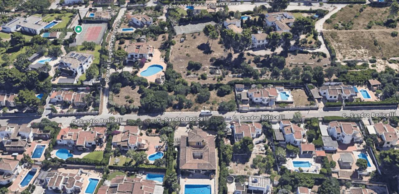 Terrain avec projet et permis à vendre à Pinosol - Javea
