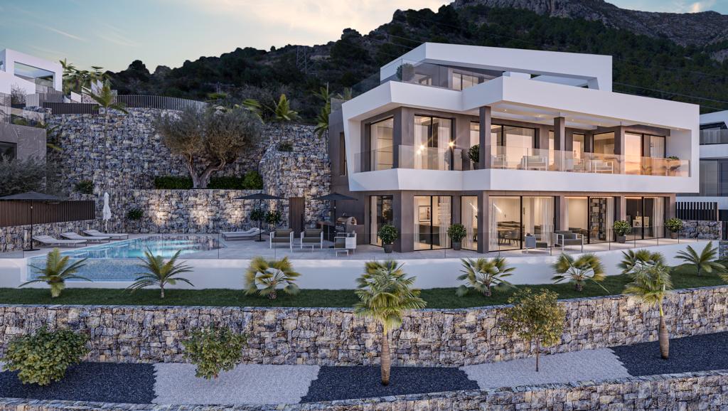 Villa im modernen Stil mit Meerblick in Cucarres Calpe