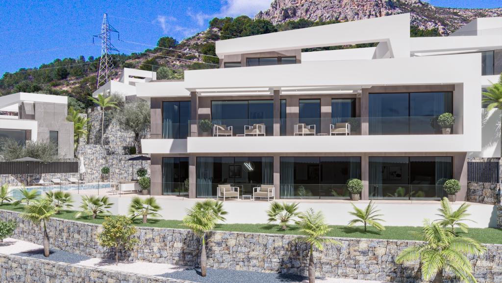 Moderne stijl villa met uitzicht op zee in Cucarres Calpe