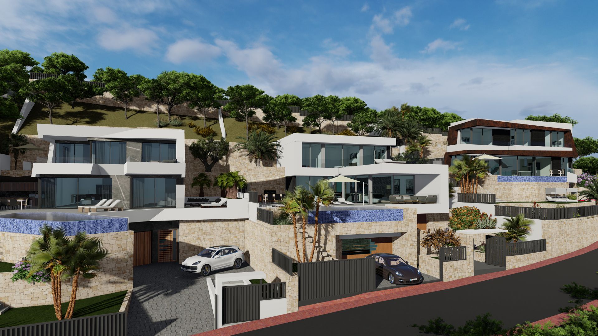 Moderne stijl villa met uitzicht op zee in Maryvilla Calpe
