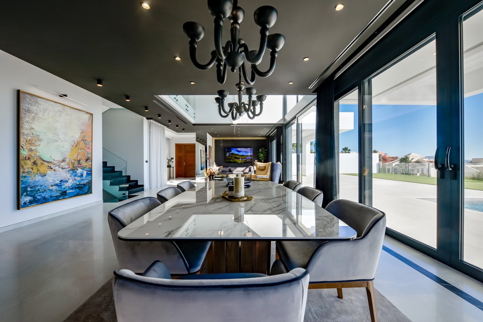 Moderne stijl villa met uitzicht op zee in Sierra Cortina Resort Finestrat