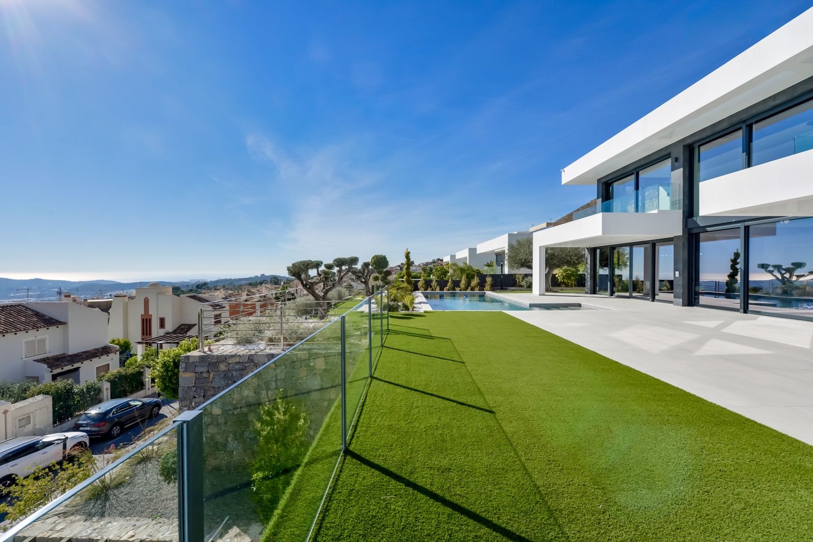 Moderne stijl villa met uitzicht op zee in Sierra Cortina Resort Finestrat