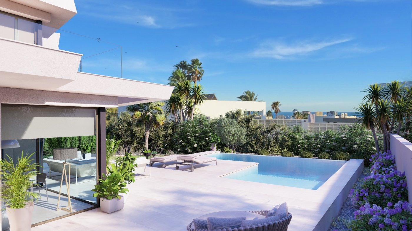 Moderne stijl villa met uitzicht op zee in Cometa III Calpe