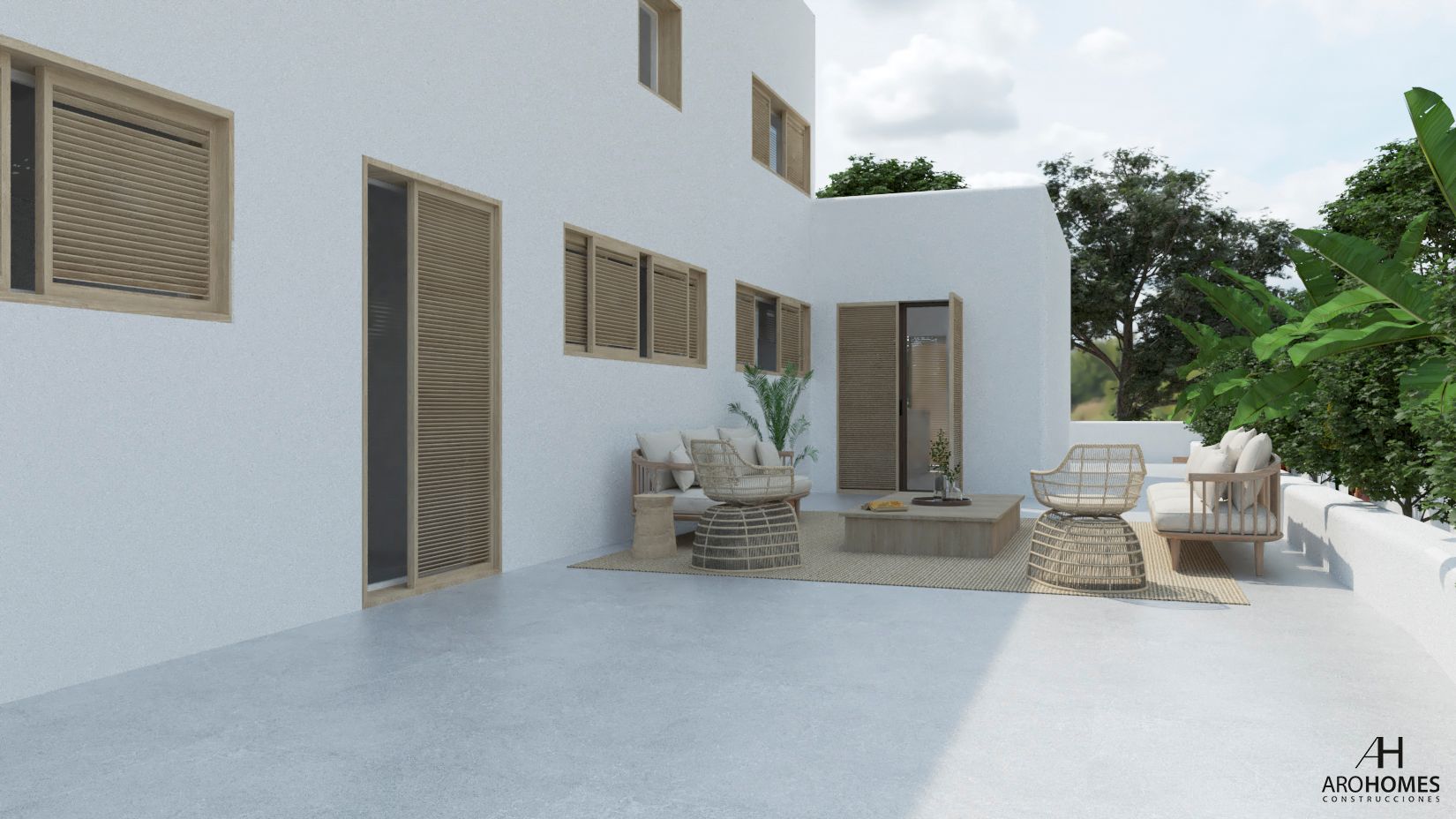 Villa de style Ibiza avec permis de construire à La Sabatera Moraira