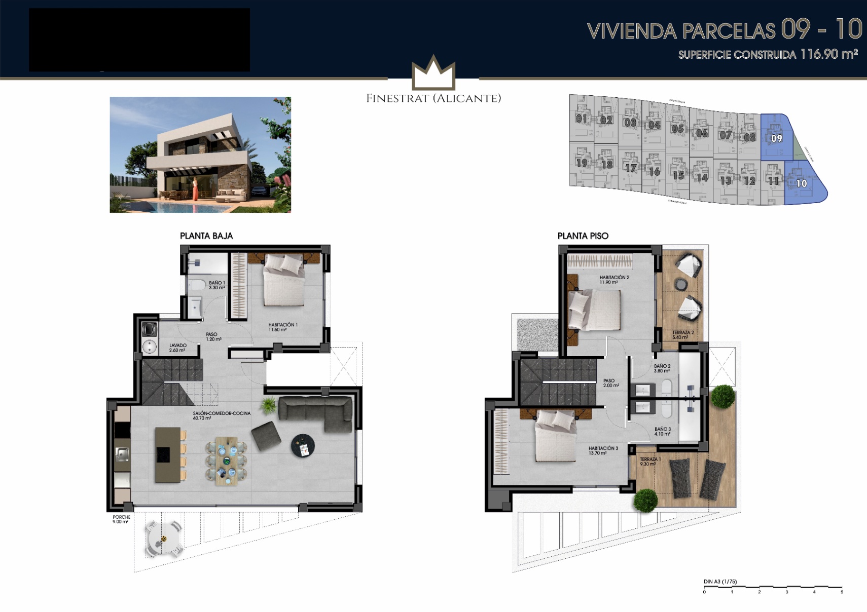 Nieuwbouw villa te koop in Balcón de Finestrat, Costa Blanca