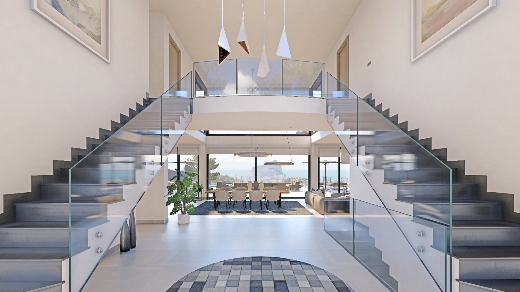Moderne luxe villa met uitzicht op zee in Empedrola Calpe