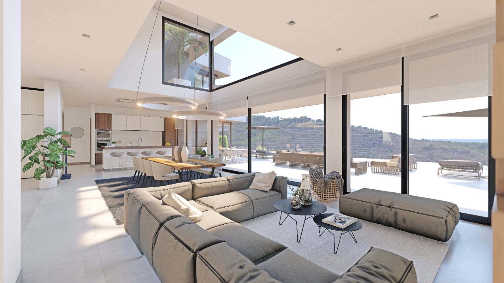 Villa de luxe moderne avec vue sur la mer à Empedrola Calpe