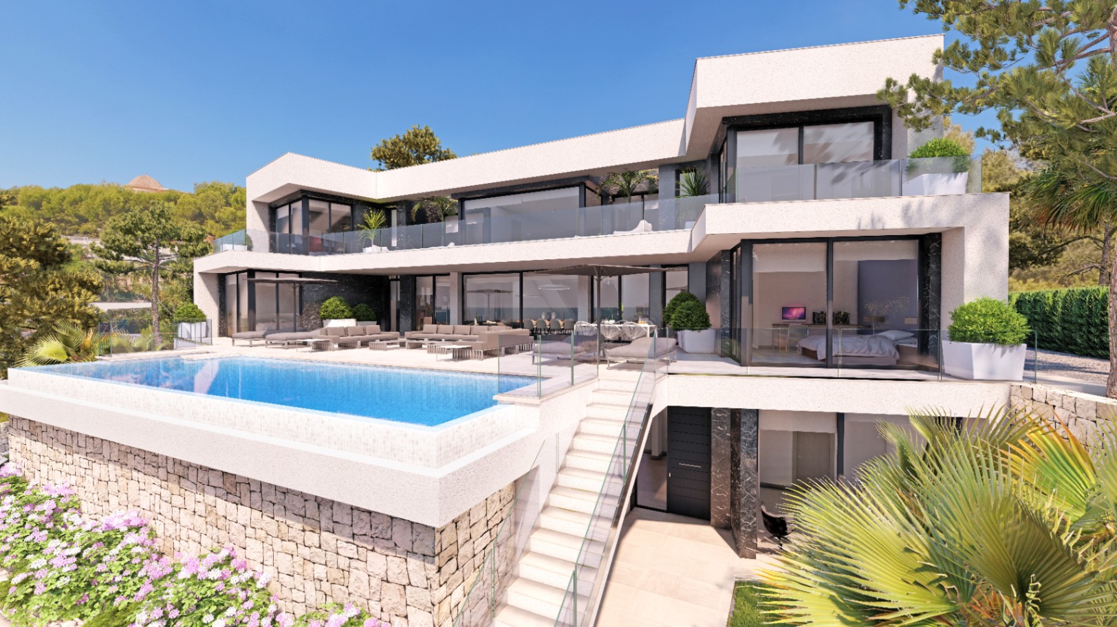 Modern luxury villa with sea views in Empedrola Calpe