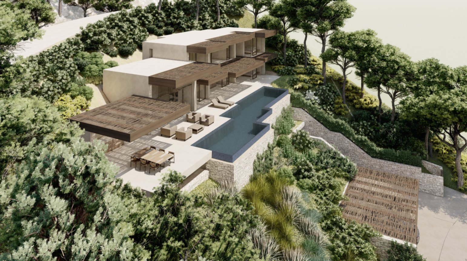 Moderne Villa mit Meerblick zum Verkauf in Raco de Galeno Benissa