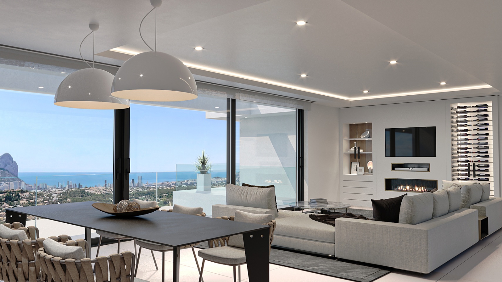 Moderne Villa mit Meerblick zum Verkauf in Empedrola II Calpe