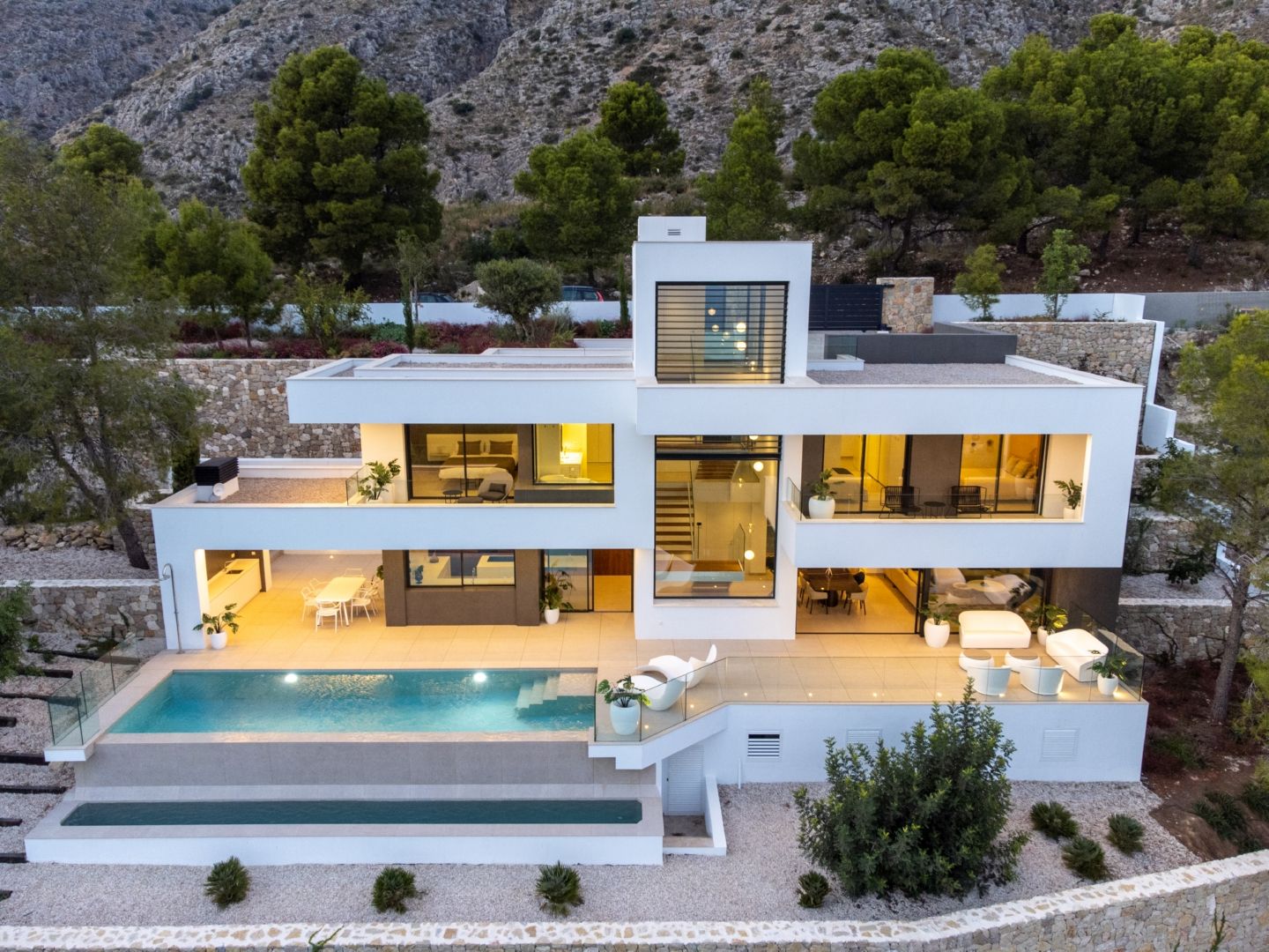 Villa im modernen Stil mit Meerblick in Sierra Altea