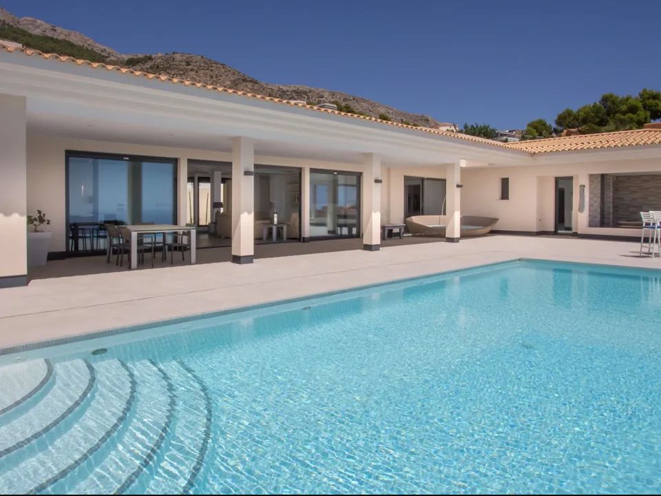 Moderne Villa im mediterranen Stil mit Meerblick zu verkaufen in Sierra Altea, Costa Blanca