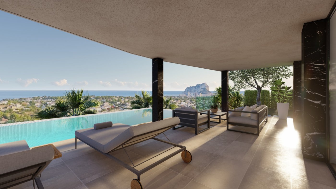 Modern style villa with sea views in Gran Sol Calpe