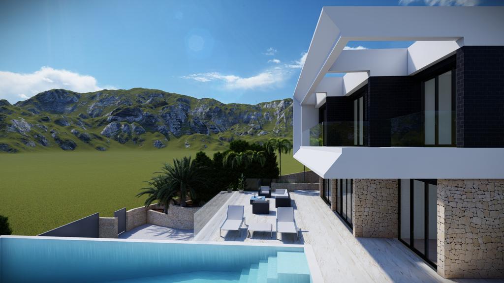Plot for the construction of a villa with building licence in Altea Hills, Costa Blanca