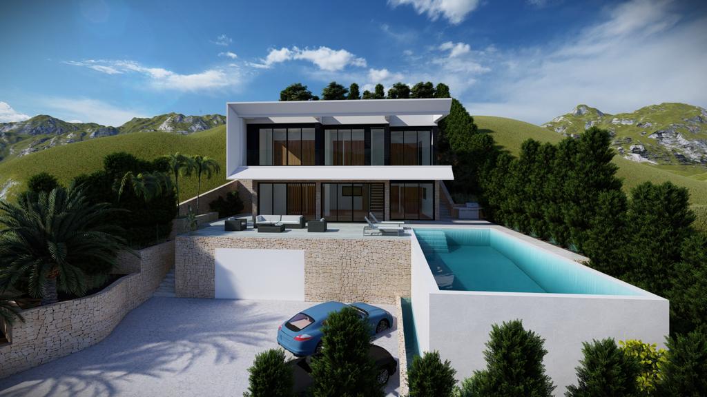 Grundstück für den Bau einer Villa mit Baugenehmigung in Altea Hills, Costa Blanca