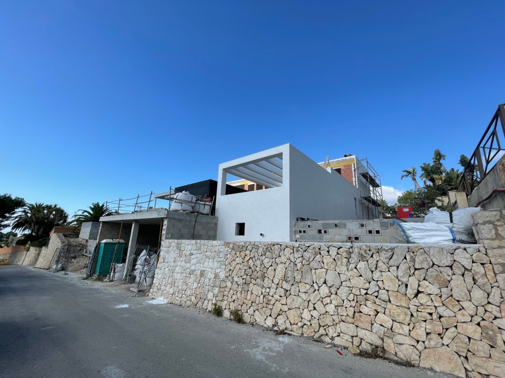 Villa de style moderne avec vue sur la mer à Arnella Moraira