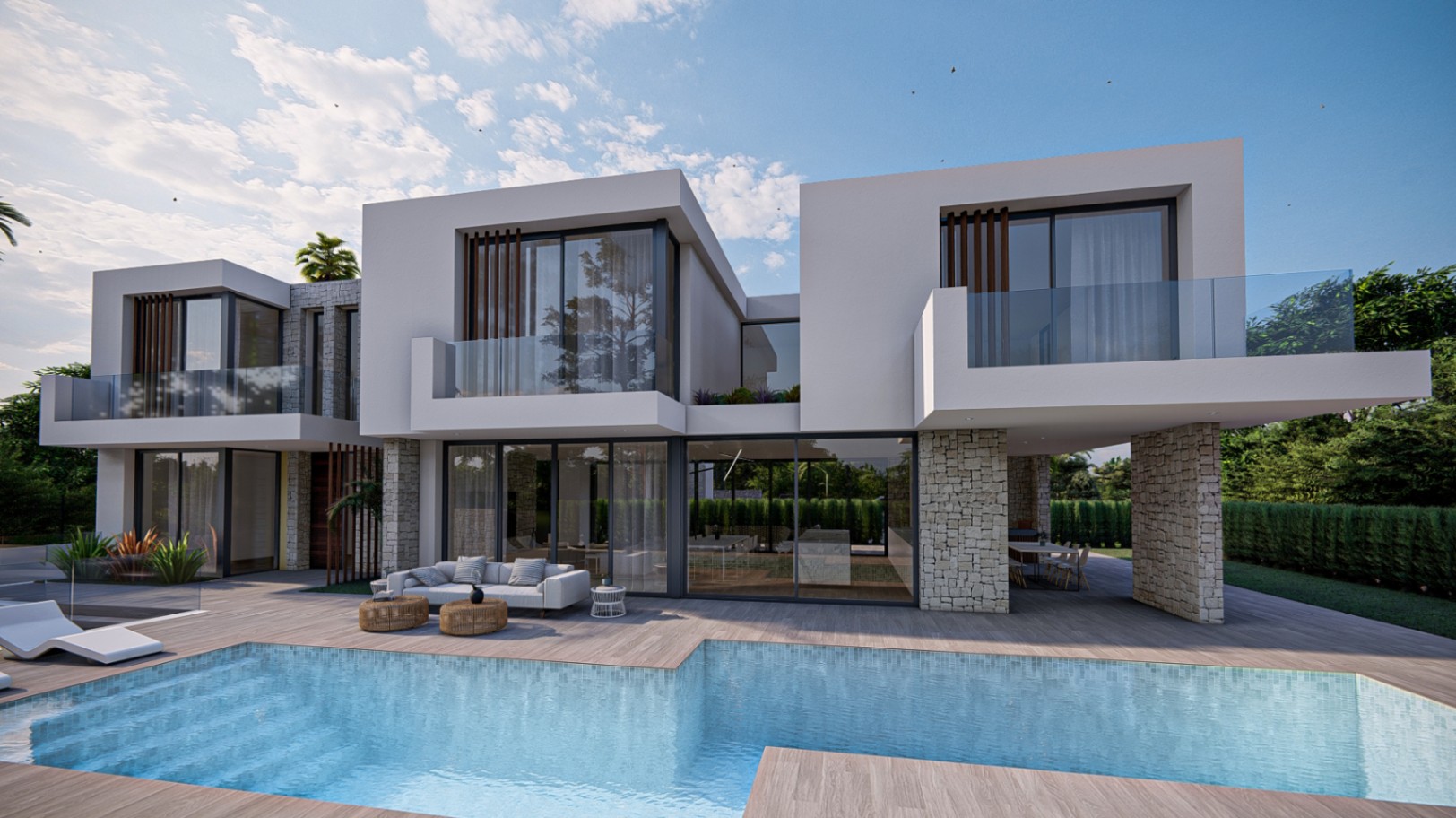 Nieuwe modern gebouwde villa te koop in Albir, Alfaz del Pi