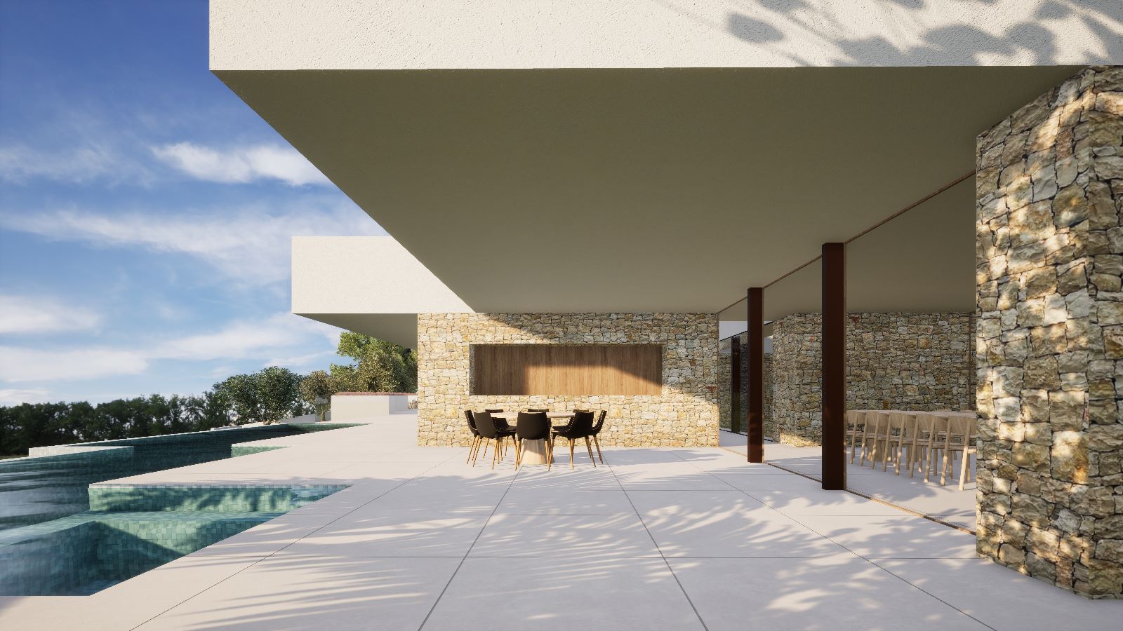 Modern style villa with sea views in L'andrago Moraira