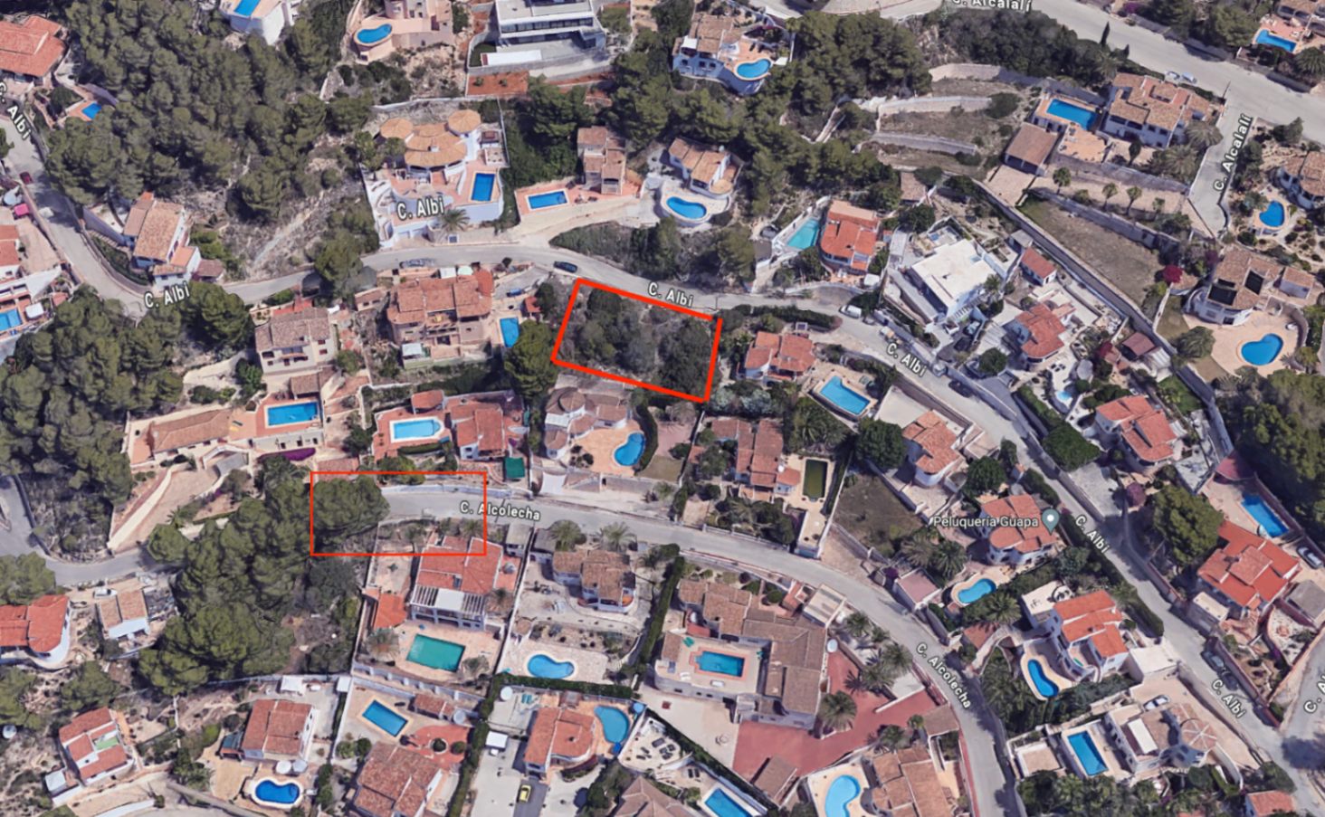Building plot with sea views in Moraira