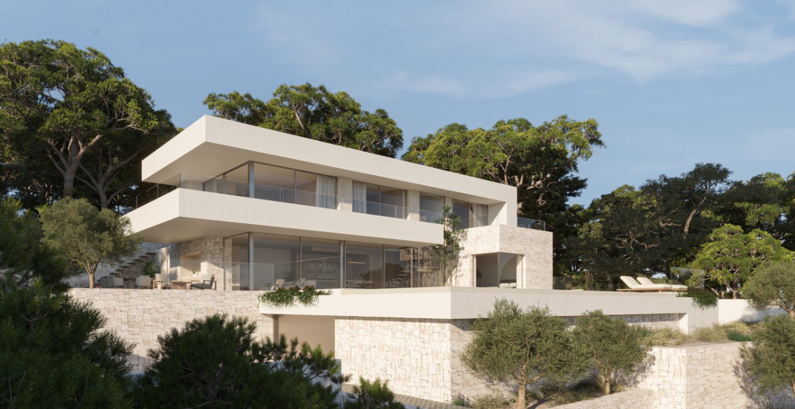 Modern style villa with sea views in La Sabatera Moraira