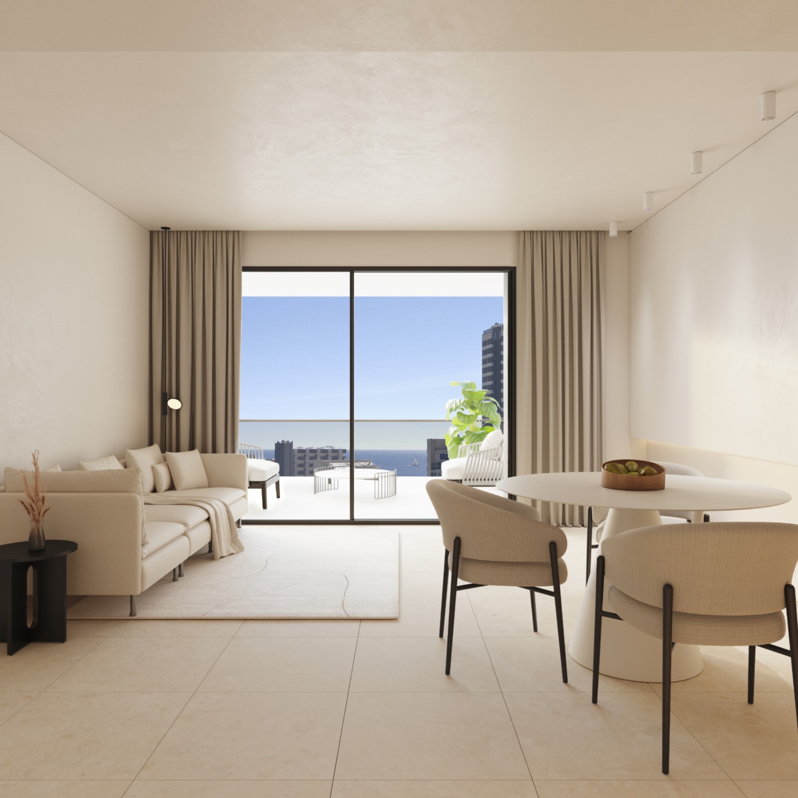 Apartamento obra nueva con vistas al mar en venta en Calpe
