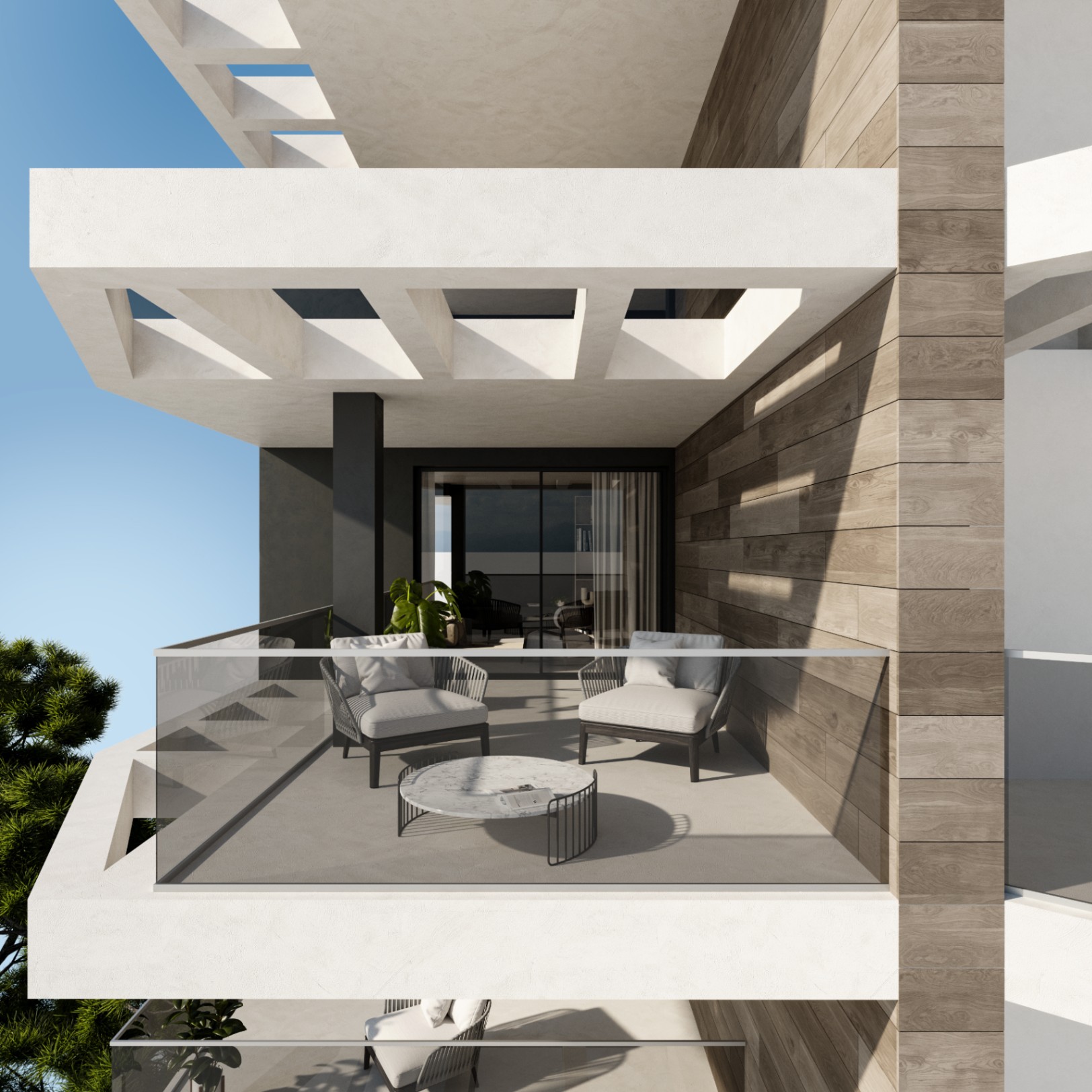 New build apartment with sea views for sale in Calpe