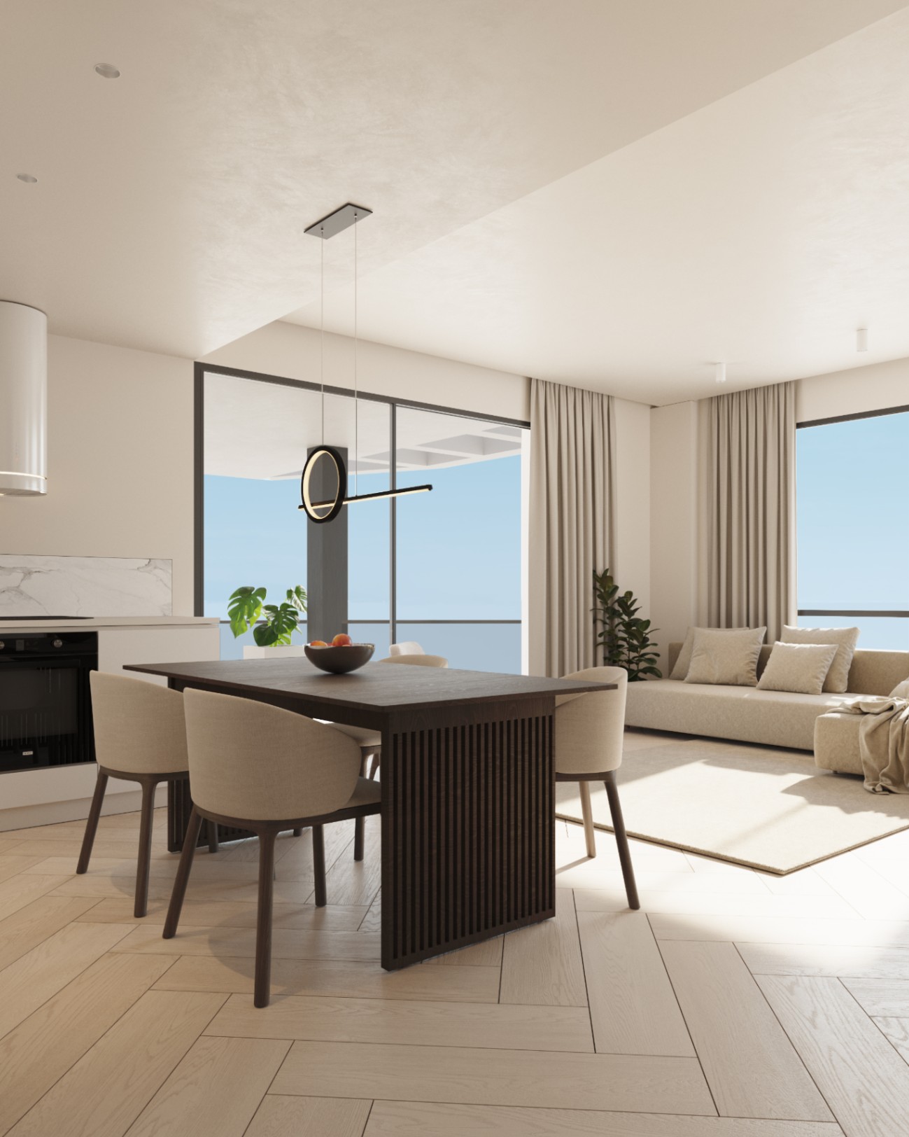 New build apartment with sea views for sale in Calpe