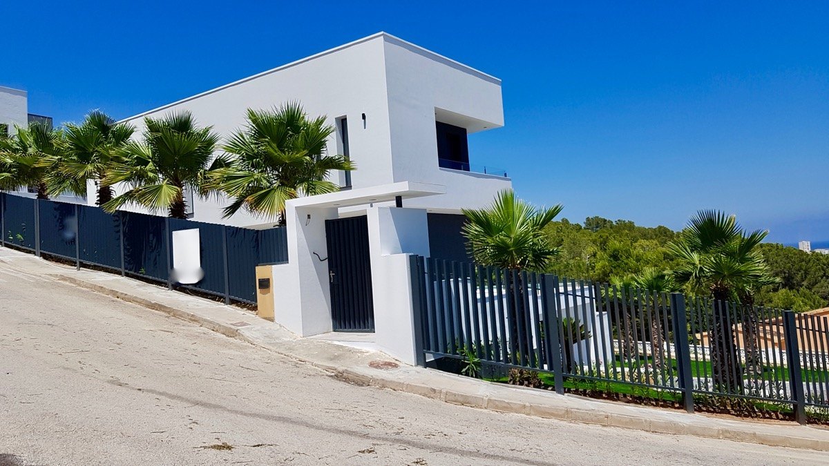 Moderne stijl villa met uitzicht op zee in Cansalades Javea